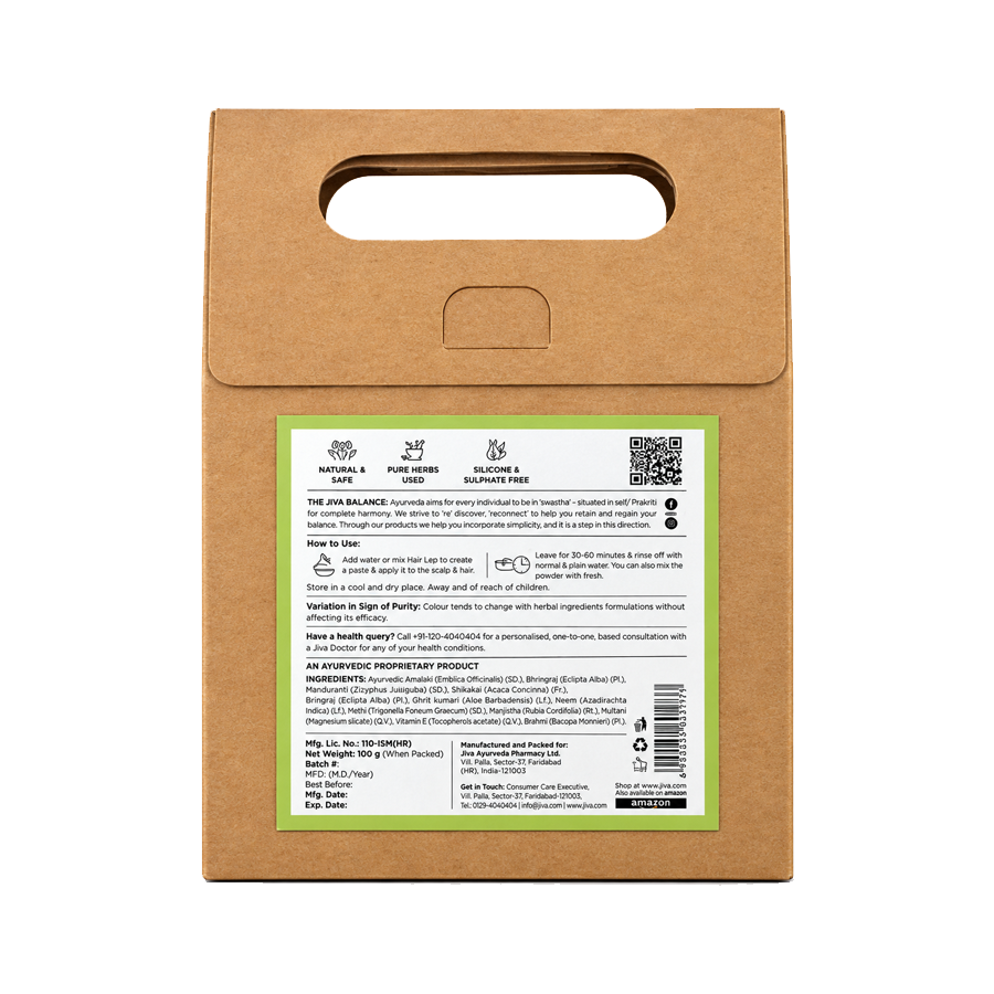 Jiva Ayurveda Hair Lep - Natural Ayurvedic Hair Mask