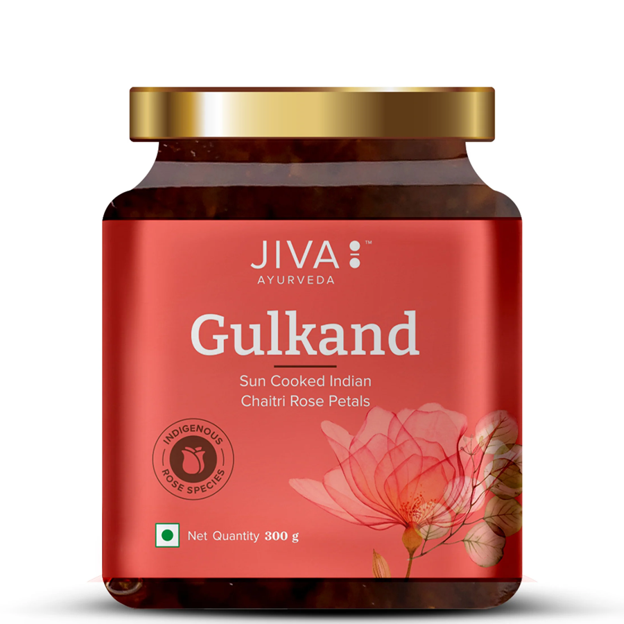 Jiva Ayurveda Gulkand - Sun-Cooked Indian Chaitri Rose Petal Preserve