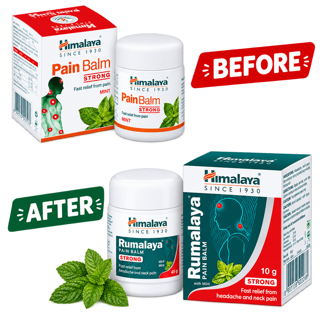Himalaya Herbals Rumalaya Pain Balm Before After